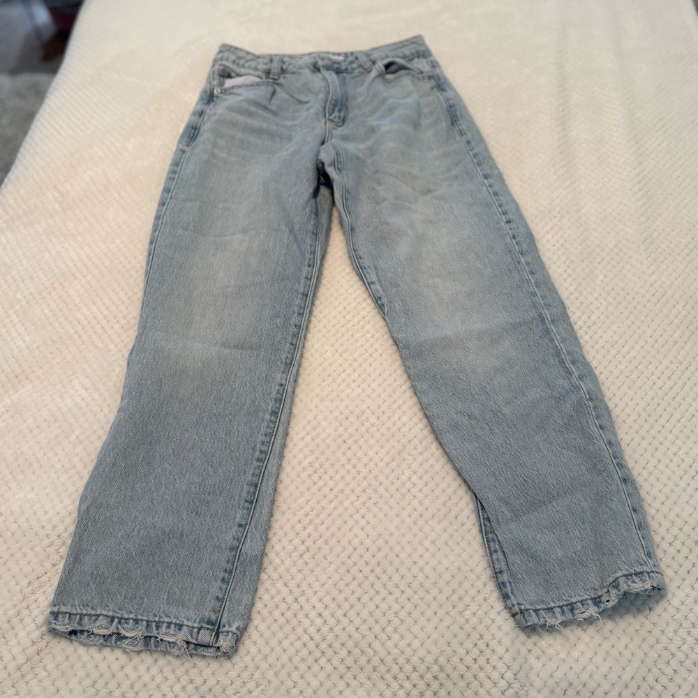 Garage Light Wash Straight Leg Jeans